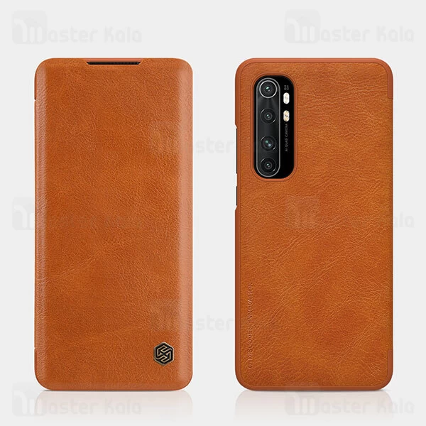 کیف چرمی نیلکین شیائومی Xiaomi Mi Note 10 Lite Nillkin Qin Leather Case