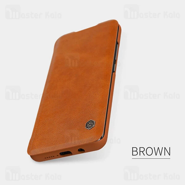 کیف چرمی نیلکین شیائومی Xiaomi Mi Note 10 Lite Nillkin Qin Leather Case