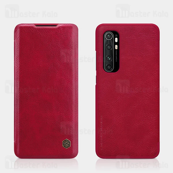کیف چرمی نیلکین شیائومی Xiaomi Mi Note 10 Lite Nillkin Qin Leather Case