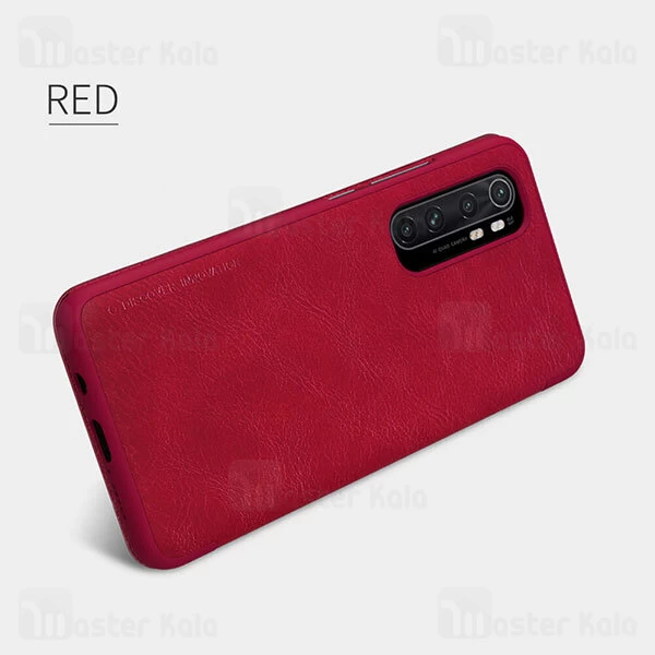 کیف چرمی نیلکین شیائومی Xiaomi Mi Note 10 Lite Nillkin Qin Leather Case