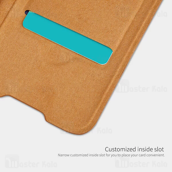 کیف چرمی نیلکین شیائومی Xiaomi Mi Note 10 Lite Nillkin Qin Leather Case