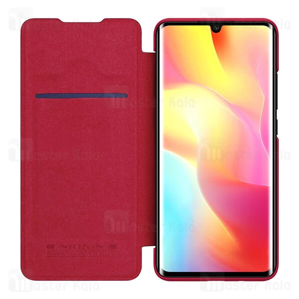 کیف چرمی نیلکین شیائومی Xiaomi Mi Note 10 Lite Nillkin Qin Leather Case