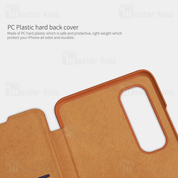کیف چرمی نیلکین شیائومی Xiaomi Mi Note 10 Lite Nillkin Qin Leather Case