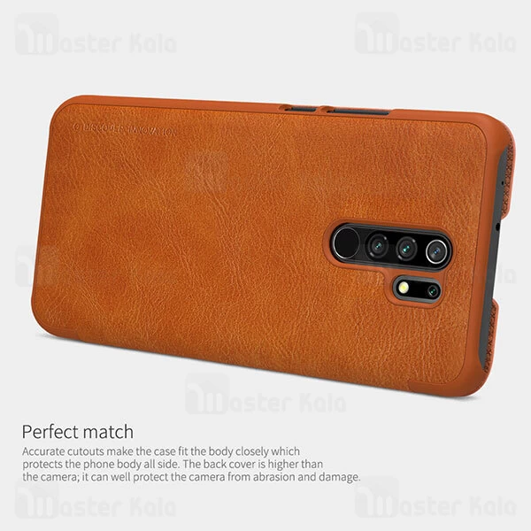 کیف چرمی نیلکین شیائومی Xiaomi Redmi 9 Nillkin Qin Leather Case