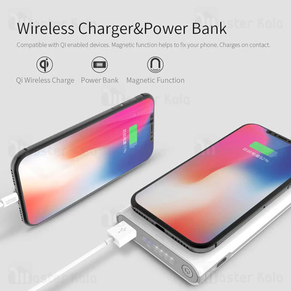 پاوربانک نیلکین Nillkin VA10 ISTAR Wireless Charger PowerBank 10000mAh