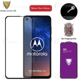 محافظ صفحه شیشه ای تمام صفحه تمام چسب OG موتورولا Motorola Moto One Vision / One Action OG 2.5D Glass