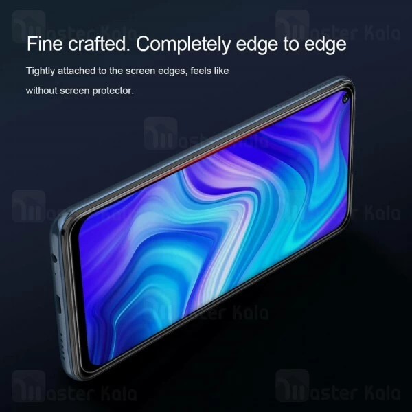 گلس تمام صفحه Xiaomi Redmi Note 9 / Redmi 10x 4G OG Gold Armor Purple 2.5D Full Screen Protector