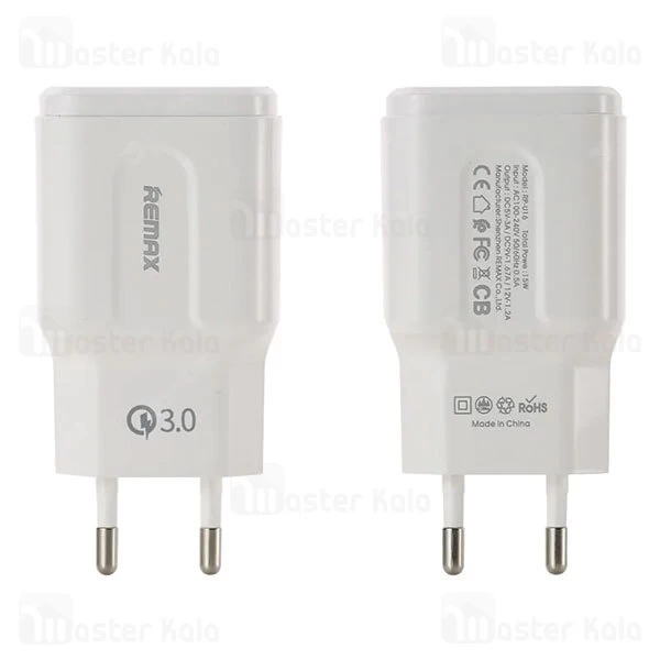 شارژر دیواری ریمکس Remax RP-U16 QC3 Charger توان 3 آمپر