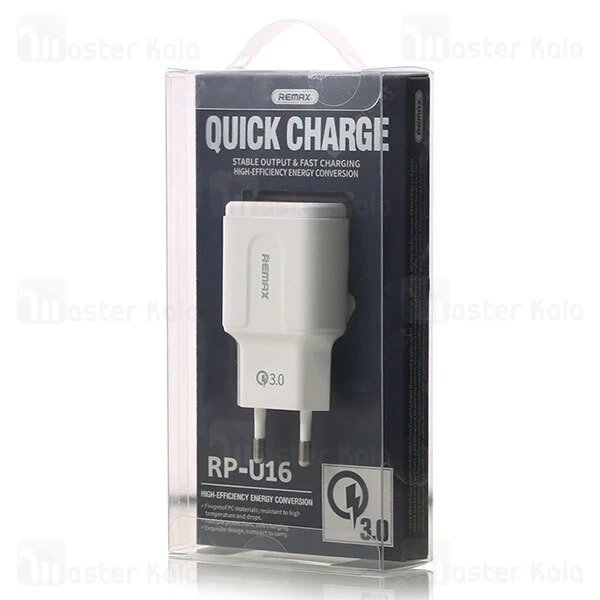 شارژر دیواری ریمکس Remax RP-U16 QC3 Charger توان 3 آمپر