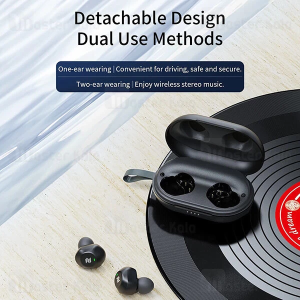 هندزفری بلوتوث دوگوش راک اسپیس Rockspace EB80 TWS Earphone دارای ANC