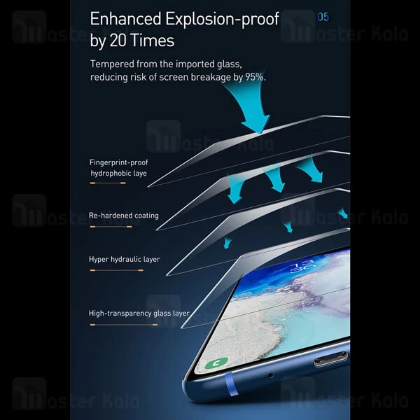 گلس تمام صفحه Samsung Galaxy S20 Ultra Baseus SGSAS20U UV Glass