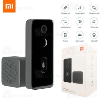 زنگ در هوشمند شیائومی Xiaomi Doorbell 2 MUML02-FJ AI Face Identification 1080p Night Vision Video