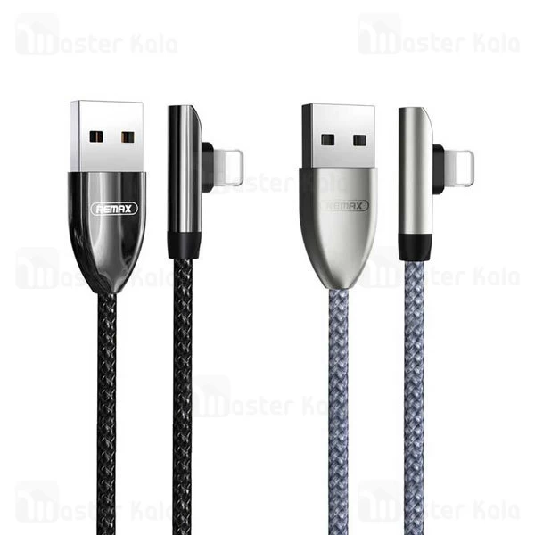 کابل لایتنینگ ریمکس Remax RC-103i L-Shaped Elbow Data Cable توان 2.4 آمپر