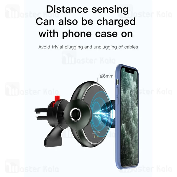 هولدر و شارژر وایرلس TOTU CACW-040 Bumblebee Wireless Charger Car Mount 15W