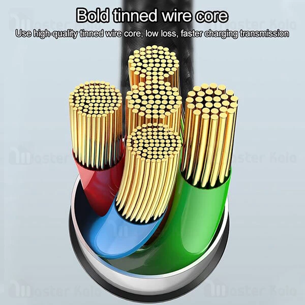 کابل لایتنینگ به Type C بیسوس Baseus Fish eye Cable CATLYY-01 طول 1 متر توان 2.4 آمپر