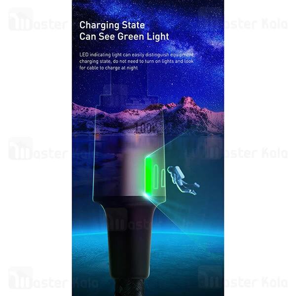 کابل مگنتی تایپ سی به تایپ سی بیسوس Baseus Zinc Magnetic CATXC-K01 طول 1.2 متر توان 100 وات