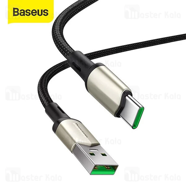 کابل Type C سوپرشارژ بیسوس Baseus Cafule CATKLF-VB01 QC VOOC Charge توان 30 وات به طول 2 متر