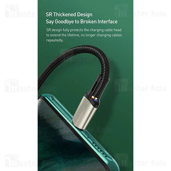 کابل Type C سوپرشارژ بیسوس Baseus Cafule CATKLF-VB01 QC VOOC Charge توان 30 وات به طول 2 متر