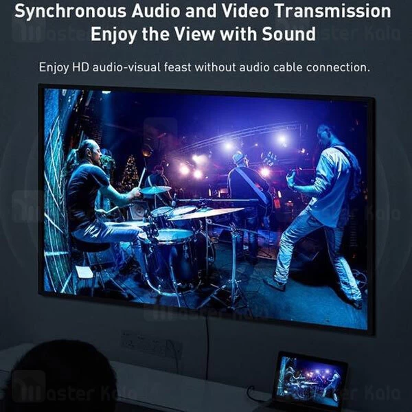 کابل بیسوس Baseus Enjoyment Series MiniDP To HDMI Adapter CAKSX-L0G