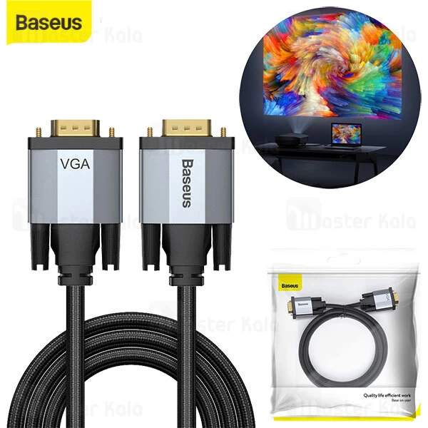 کابل بیسوس Baseus Enjoyment VGA Male To VGA Male Adapter CAKSX-T0G