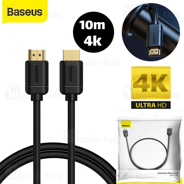 کابل HDMI بیسوس Baseus High Definition Series 4K HDMI V2 Cable CAKGQ-F01 طول 10 متر