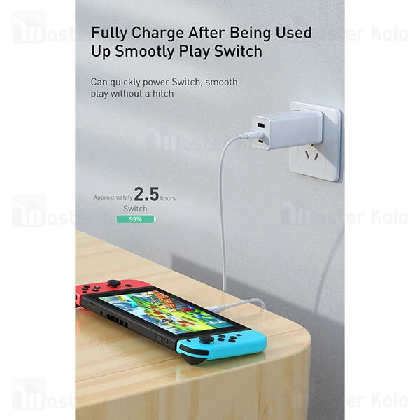 کابل تایپ سی به تایپ سی Baseus Xiaobai series PD fast charging Cable CATSW-D01 طول 1.5 متر و 100 وات