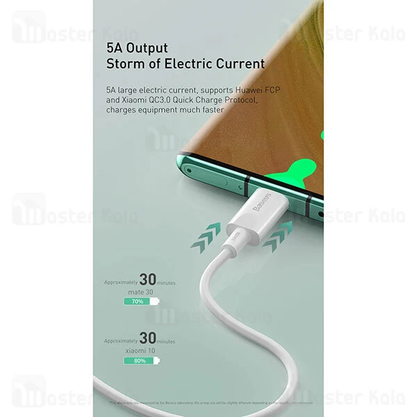 کابل تایپ سی به تایپ سی Baseus Xiaobai series PD fast charging Cable CATSW-D01 طول 1.5 متر و 100 وات