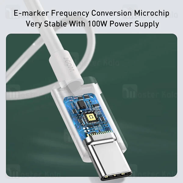 کابل تایپ سی به تایپ سی Baseus Xiaobai series PD fast charging Cable CATSW-D01 طول 1.5 متر و 100 وات