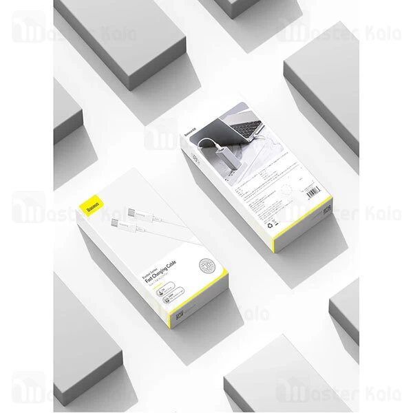 کابل تایپ سی به تایپ سی Baseus Xiaobai series PD fast charging Cable CATSW-D01 طول 1.5 متر و 100 وات