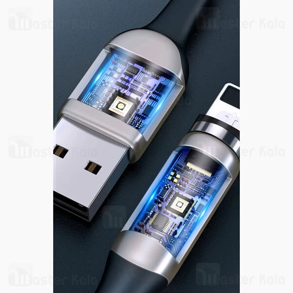 کابل لایتنینگ Baseus Zinc Magnetic CALXC-H01 Lightning 2A 1m