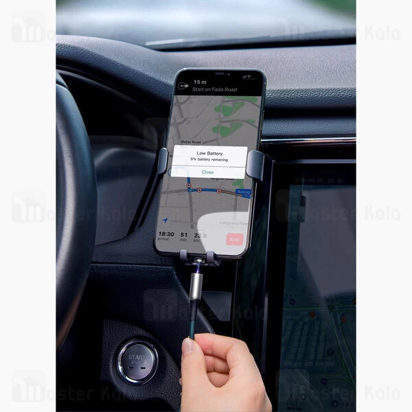 کابل لایتنینگ Baseus Zinc Magnetic CALXC-H01 Lightning 2A 1m