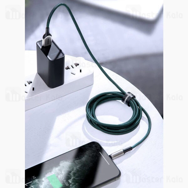 کابل لایتنینگ Baseus Zinc Magnetic CALXC-H01 Lightning 2A 1m