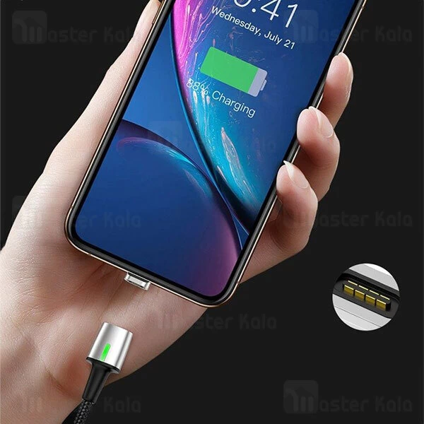 سری کابل مگنتی میکرو یو اس بی بیسوس Baseus Zinc Magnetic adapter for Micro USB CAMXC-E