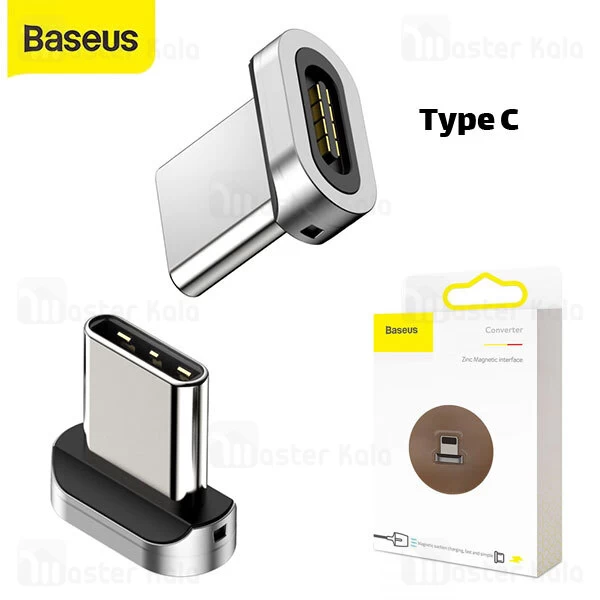 سری کابل مگنتی Type C بیسوس Baseus Zinc Magnetic adapter for Type C CATXC-E