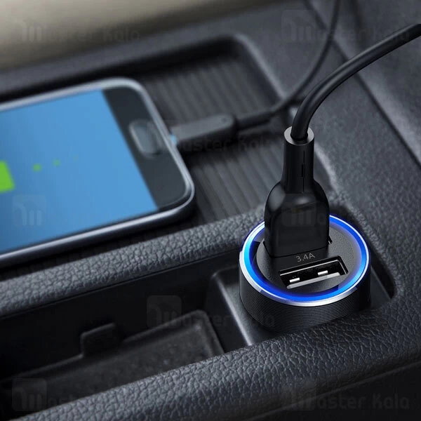 شارژر فندکی Joyroom C-A02 Wise Series Dual Port Car Charger