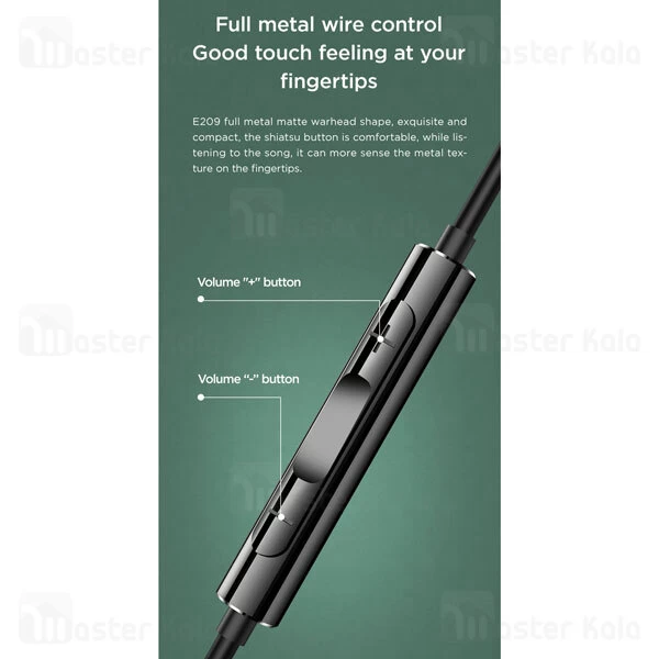 هندزفری سیمی جویروم Joyroom JR-E209 Metal Wired Earphone Handsfree