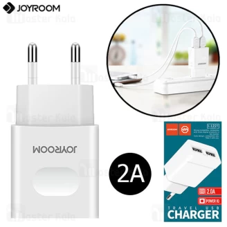شارژر دیواری جویروم Joyroom L-L221 UM2 EU 2A Travel Charger توان 2 آمپر