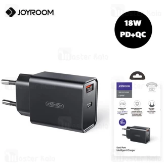 شارژر دیواری جویروم Joyroom L-QP183 Series QC PD Dual Port Fast Charger توان 18 وات