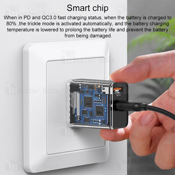 شارژر دیواری جویروم Joyroom L-QP183 Series QC PD Dual Port Fast Charger توان 18 وات