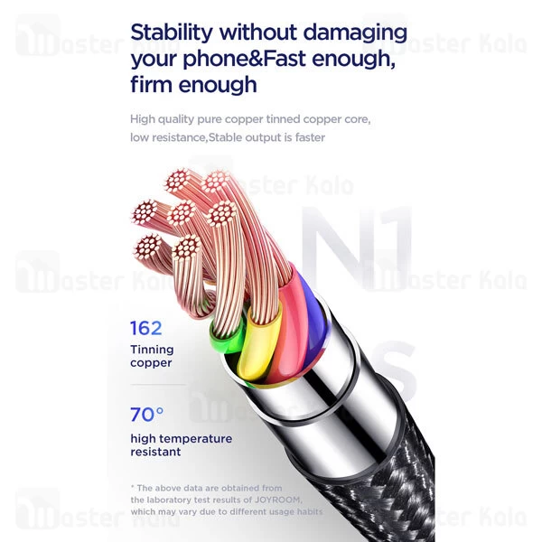 کابل میکرو یو اس بی Joyroom S-1530N1 fast Charging microUSB 3A 1.5m