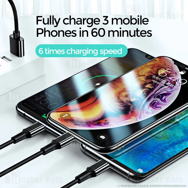 کابل سه سر Joyroom S-L422 Prime Series Charging Data 1.2m 3A