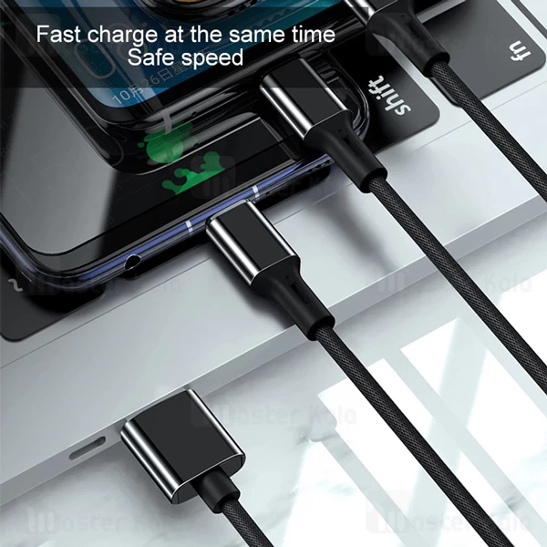 کابل سه سر Joyroom S-L422 Prime Series Charging Data 1.2m 3A