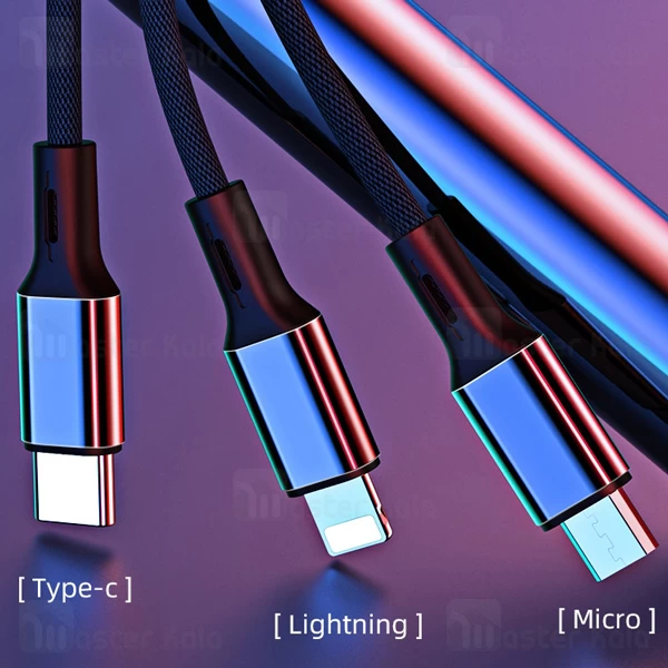 کابل سه سر Joyroom S-L422 Prime Series Charging Data 1.2m 3A