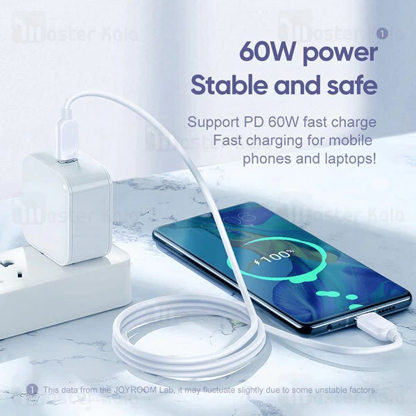 کابل تایپ سی Joyroom S-M412 QC3.0 PD Type C 1m 60W