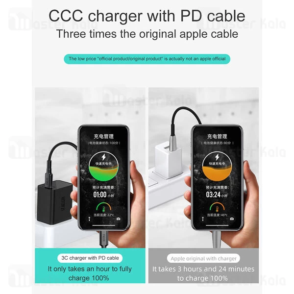 کابل لایتنینگ به Type C فست شارژ جویروم Joyroom St-Helens ST-C02 PD MFi 1.2m توان 18 وات