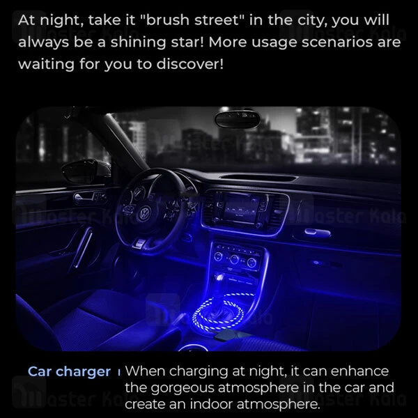 کابل میکرو یو اس بی Joyroom S-1224N3 Streamer Data Cable طول 1.2 متر توان 2.4 آمپر دارای چراغ LED