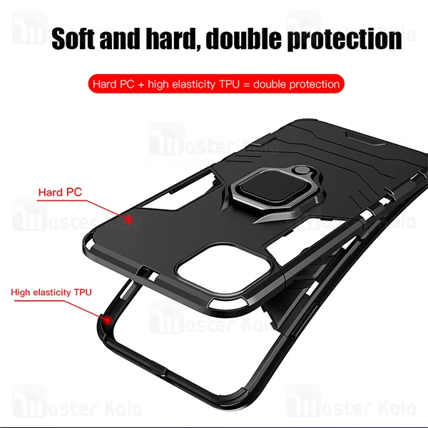 قاب Apple iPhone 11 Pro KEYSION ShockProof Armor Ring Holder Case