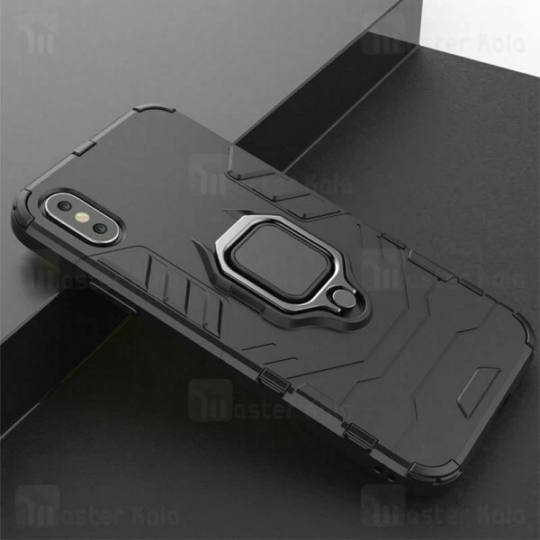 گارد ضد ضربه انگشتی Apple iPhone XS Max Black Panther KEYSION ShockProof Armor Ring