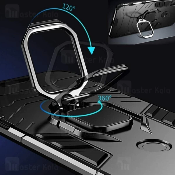قاب Samsung Galaxy A21s KEYSION ShockProof Armor Ring Holder Case