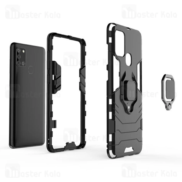 قاب Samsung Galaxy A21s KEYSION ShockProof Armor Ring Holder Case